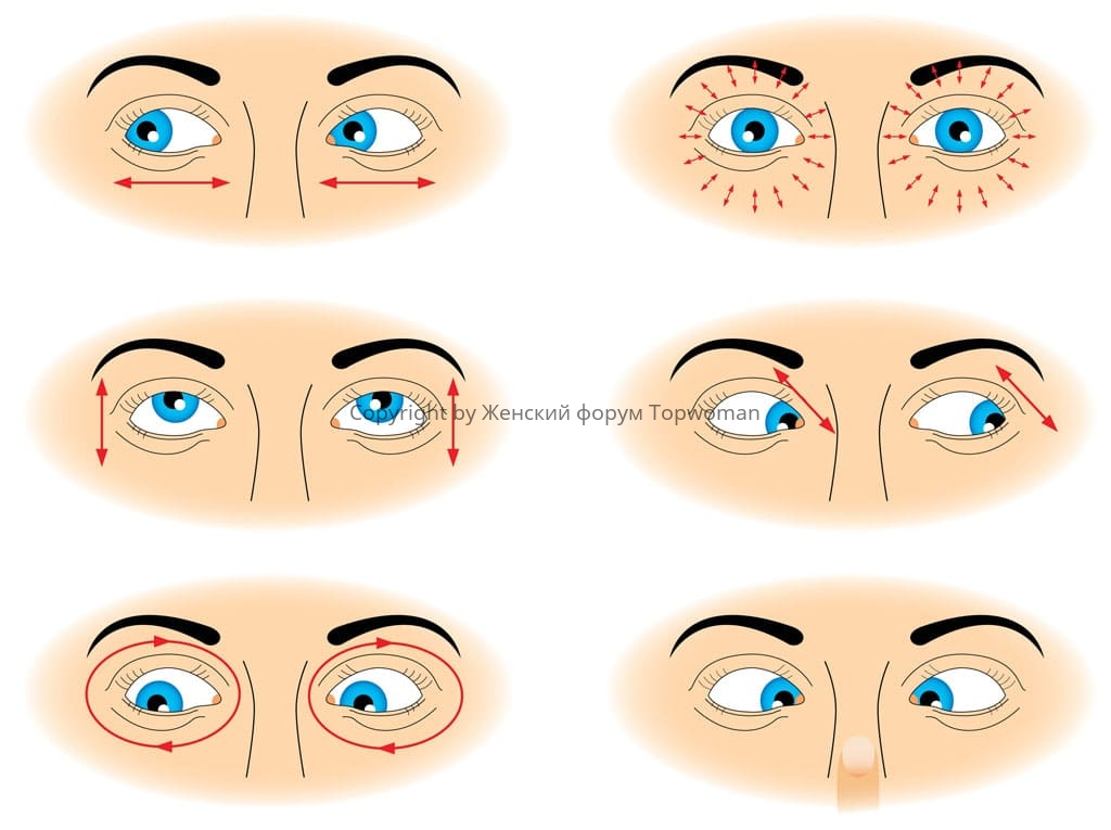 Гимнастика для глаз для улучшения зрения