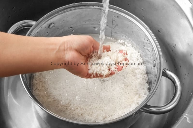 Как готовить рис на воде