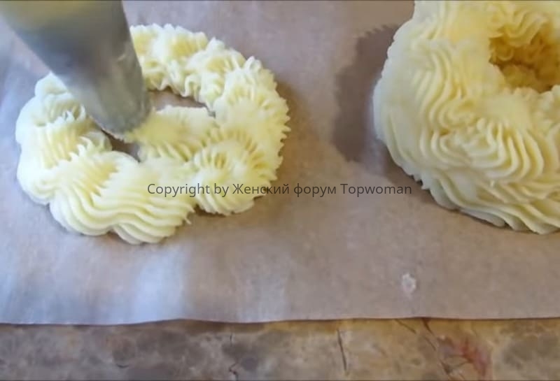 Как сделать гнёзда из картофельного пюре