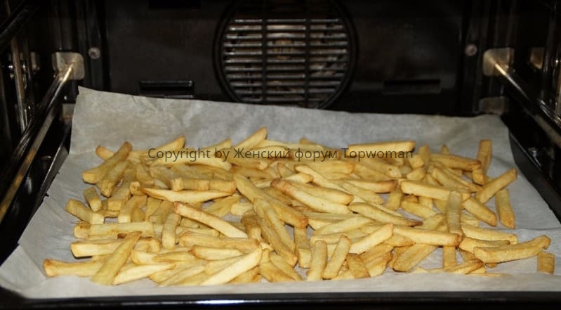 Как разогреть картофель фри в духовке