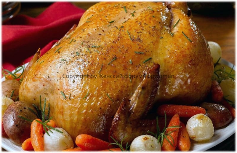 Как мариновать курицу для жарки в духовке целиком